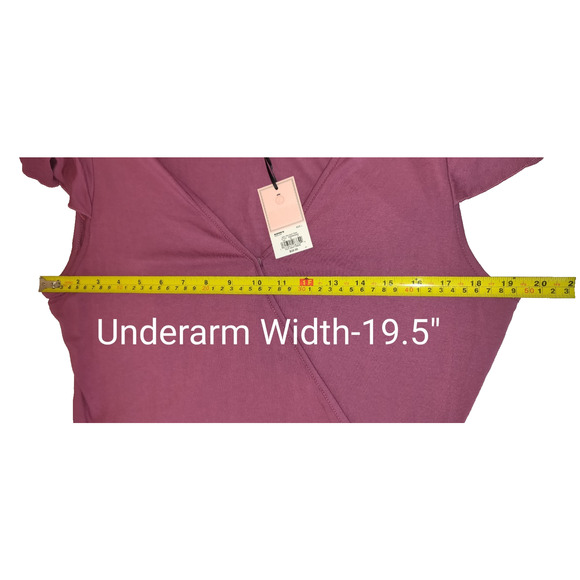 NWT Juicy Couture Tshirt Maxi Dress Sz L Lagenlook Ruffles Twilight Pink - Picture 11 of 13